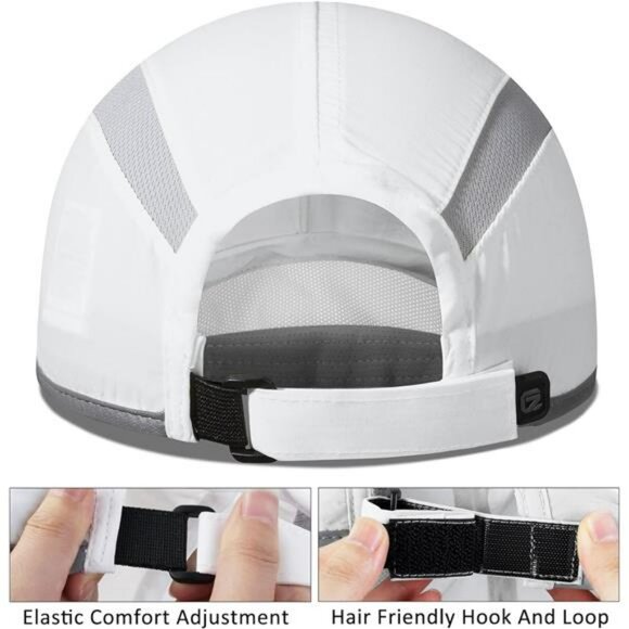 UPF 50 Foldable Running Hat Reflective Lightweight Outdoor Cap Breathable - Picture 3 of 7